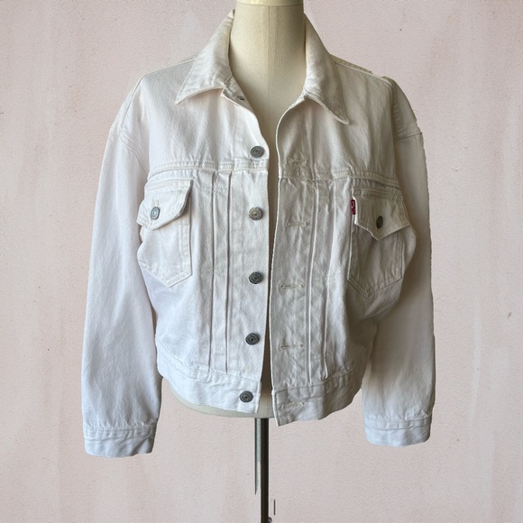 Levi's Denim Jacket (White) - Picture 4 of 7